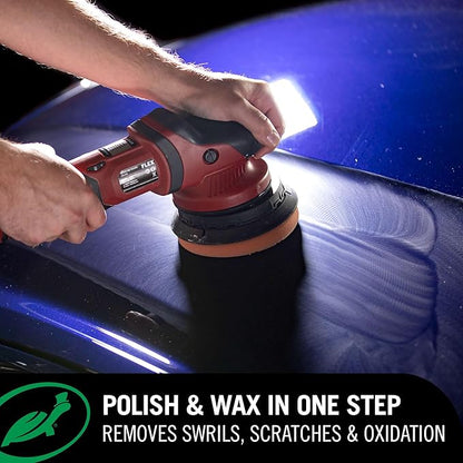 Turtle Wax Hybrid Solutions Ceramic Car Polish and Wax, Light Scratch Remover, Durable Paint Protection, Extreme Water Beading, High Gloss Shine, Hand or Machine Polisher Use, 14 oz (Pack of 1)