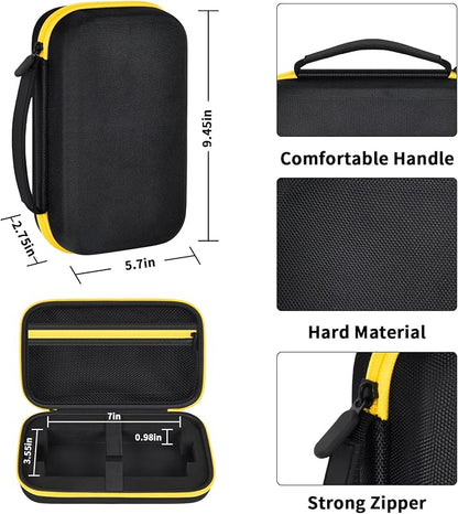 Case Compatible with DeWalt DXAELJ16 1600 Peak Amp Jump Starter Battery Booster, Portable Jumper Storage Holder Pocket for USB Power Station (Box Only) Black