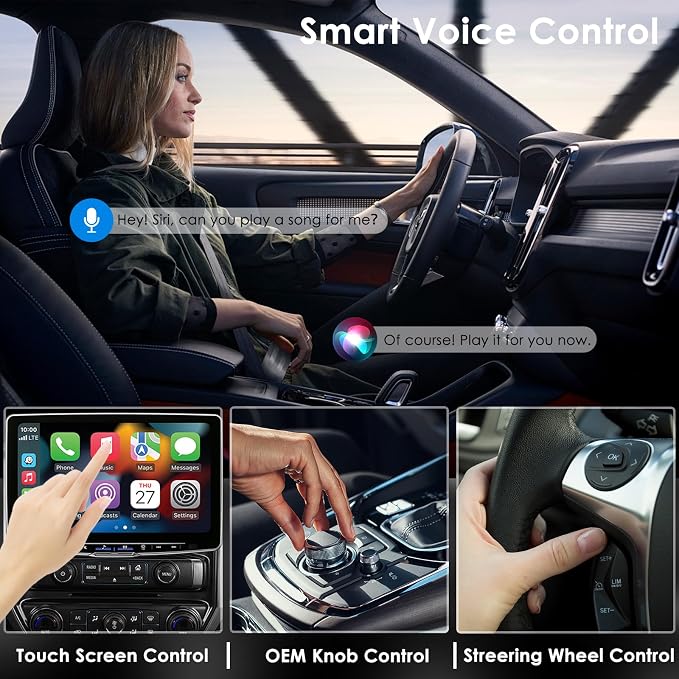 Wireless CarPlay Adapter 2-in-1 Android Auto Wireless Adapter CarPlay Plug and Play Convert Wired to Wireless CarPlay Fit for Cars 2016+, iPhone iOS 10+, Android 10.0+