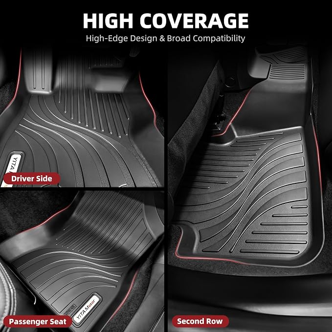 YITAMOTOR Floor Mats & Cargo Mat Fits for Subaru Crosstrek & Impreza 2026 2025 2024 (Non Crosstrek Hybrid), All Weather Protection TPE Waterproof Non-Slip Floor Liners 1st & 2nd Row Set Accessories