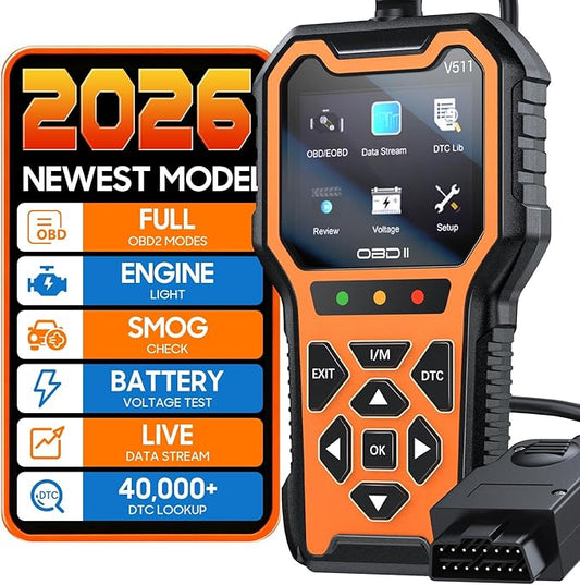 V511 OBD2 Scanner Diagnostic Tool, Check Engine Light Car Code Reader, I/M Readiness, DTC, Battery Voltage Tester, Reset, Live Data, Car Diagnostic Scan Tools for All OBDII Car Since 1996