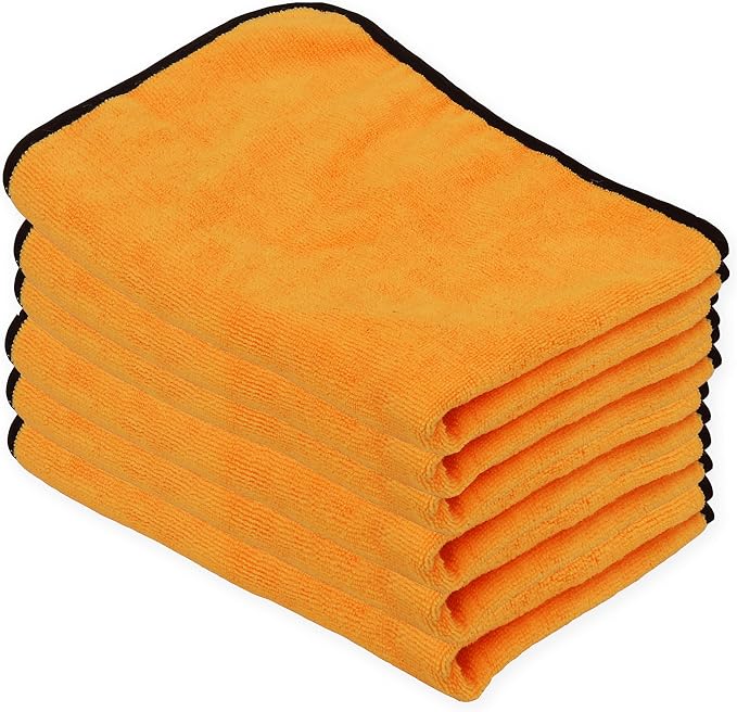 Simple Houseware Professional Grade Microfiber Towels for Car, 16" x 24", 6 Pack, 440 GSM