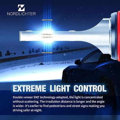 9005 Bulbs, 600% Brightness 9005 Fog Light 6500K Xenon White Extremely Super Bright Plug & Play with Cooling Fan (Pack of 2)