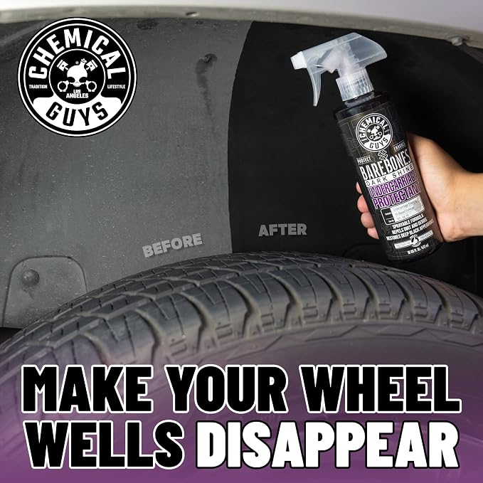 Chemical Guys TVD_104_1602 Bare Bones Premium Dark Shine Spray for Undercarriage, Tires and Trim, Safe for Cars, Trucks, Motorcycles, RVs & More,16 fl oz (4 Pack)