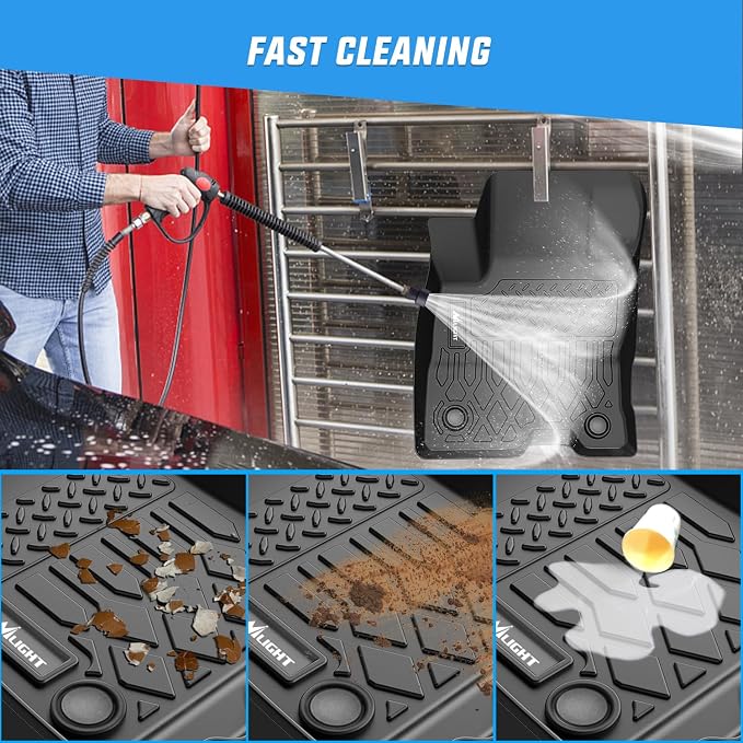 Nilight TPE Floor Mats for Ford Maverick Hybrid 2022 2023 2024 2025 2026, All Weather Custom Fit Heavy Duty Floor Liners
