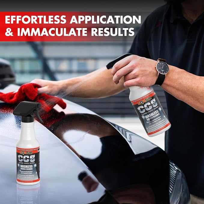 CCS Multi Surface Cleaner - Bug Remover for Motorcycles, Cars, Trucks, RVs, Boats - Clear Coat Ceramic Alternative - Top Coat Shine and Protection Technology (2 pack 2 oz w/towel)