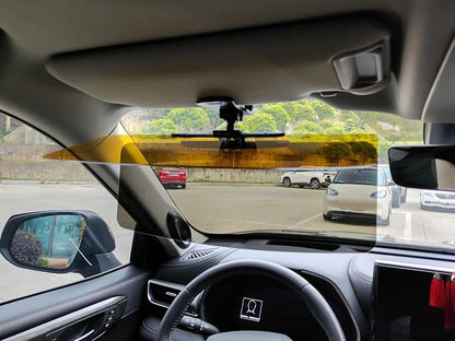 Automotive Sun Visors for Car, Van, Truck, Polarized Protection, Universal Install Anti-Glare Extender (15.35" for Day/Night 2 in 1 Sun Visor)