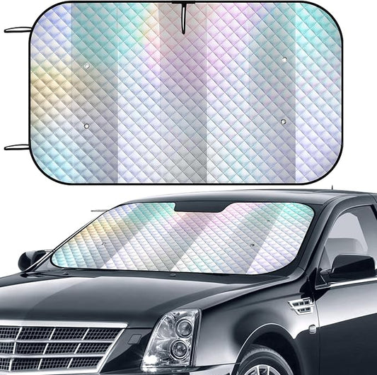 Car Windshield Sun Shade, Folding Car Shades for Front Windows UV Rays Sun Visor Shade, Keeps Your Vehicle Cool