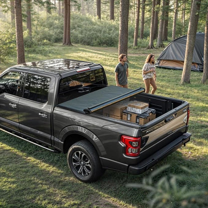 YITAMOTOR Soft Roll Up Truck Bed Tonneau Cover Compatible with 2003-2026 Dodge Ram 2500 3500, Fleetside 6.4 ft Bed Without RamBox