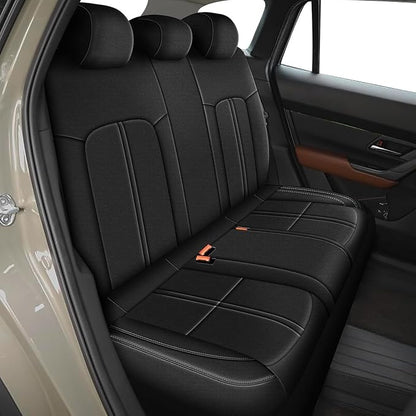 TTX LIGHTING Custom Fit Seat Covers for Mazda CX50 2023 2024 2025 2026, Full Set Faux Leather Black(CX-50 Seat Cover 2023-2026, Black)
