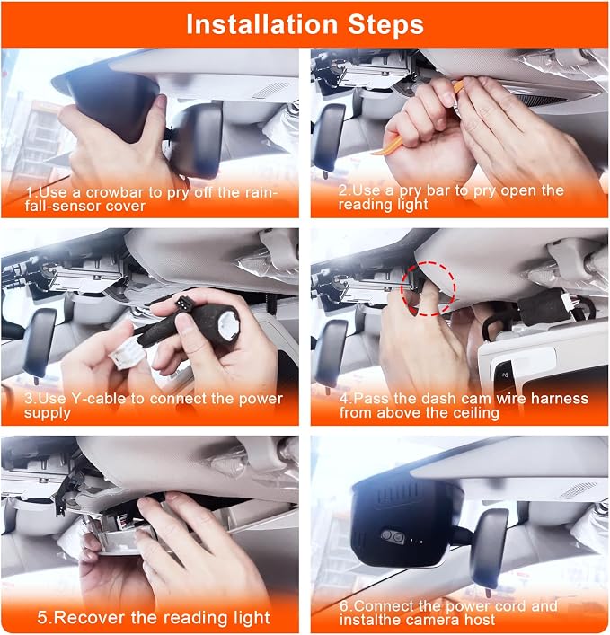 Mangoal Front 4K & Rear 1080p Dash Cam Custom fit for Honda HRV Gen3 RU 2023-2026(Model B), Integrated OEM Look, UHD 2160P Video, WiFi & App, GPS, 128GB Card
