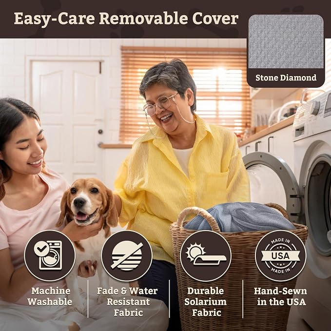 SNOOZER PET Products Lookout 1 Dog CAR SEAT, Stone Diamond, Medium