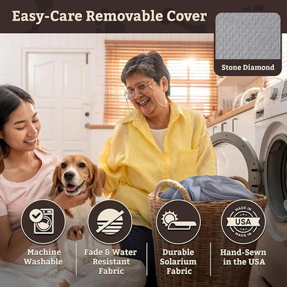 SNOOZER PET Products Lookout 1 Dog CAR SEAT, Stone Diamond, Medium