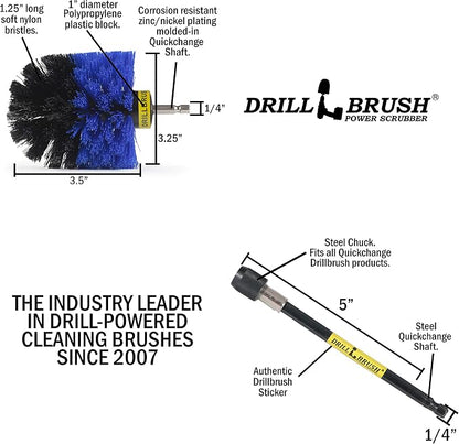 Aquatic Cleaning Supplies - Boat and Carpet Cleaner Brush - Boat Accessories for Cleaning - Scrubbing Drill Powered Brush - Boat Hull Cleaner - Pool Cleaning Set - Extended Reach Cleaning - Tank Brush