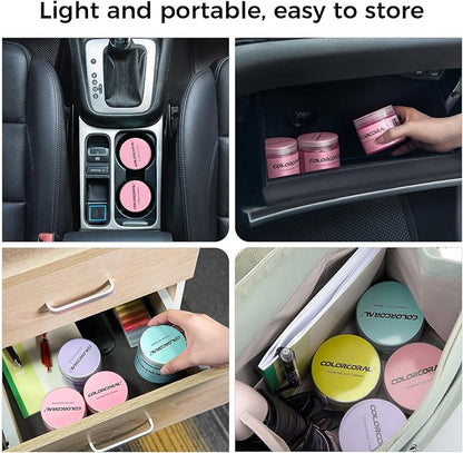 ColorCoral Cleaning Gel for Car Universal Gel Cleaner Auto Detailing Car Vent Keyboard Cleaning Putty Car Interior Cleaner Dashboard Dust Remover Putty Auto Duster Cleaning Kit 160G - Rose Red