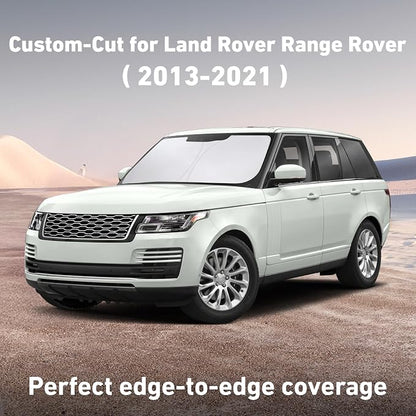 EcoNour Windshield Sunshade Compatible for Land Rover Range Rover (NOT for Range Rover Sport) 2013-2019 2020 2021, Sun Visor for Front Window Sun Shade Cover, UV Heat Protector, Car Accessories