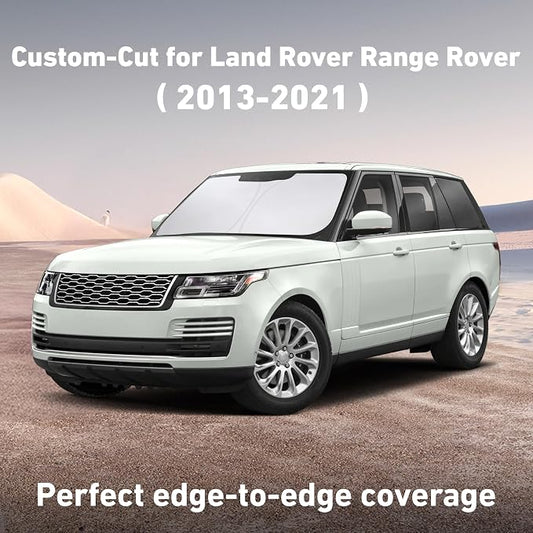 EcoNour Windshield Sunshade Compatible for Land Rover Range Rover (NOT for Range Rover Sport) 2013-2019 2020 2021, Sun Visor for Front Window Sun Shade Cover, UV Heat Protector, Car Accessories