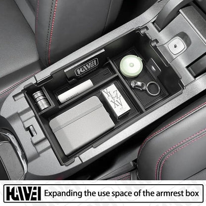 HGWEI Center Console Organizer Tray Compatible with Chevy Equinox 2018 2019 2020 2021 2023 2024 Accessories, Armrest Insert Secondary Storage Box (Not Fit 2025 2026) Black Trim