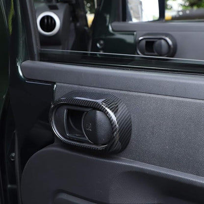 JeCar Interior Door Handle Cover Trim for 2007-2010 Jeep Wrangler JK Unlimited 4 Door Carbon Fiber Interior Accessories(4pcs)