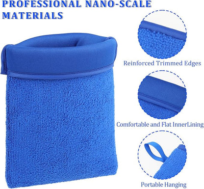 Giantree Clay Mitt - Auto Detailing Microfiber Clay Bar, Medium Grade, Blue