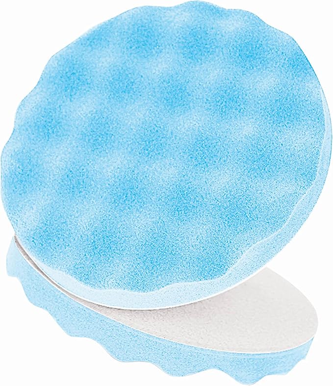 3M Foam Ultrafine foam Polishing Pad, 05751, Single Sided, Flat Back, 8 in (203.2 mm), 2 pads per bag