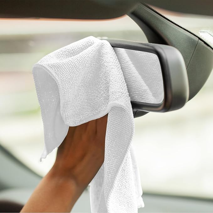 Avalon Towels Microfiber Cleaning Cloths (Value Pack of 12) - Size 12 x 12 Inches, Highly Absorbent Cleaning Rags, Lint Free, Reusable and Washable, Microfiber Towels for Cars