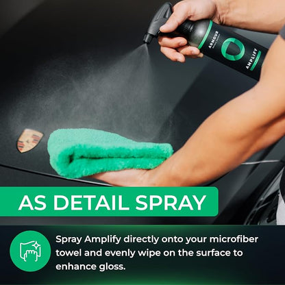 Armour Detail Supply - Amplify Ceramic Detailer: Quick & Easy Gloss Enhancement | Streak-Free, Hydrophobic Formula | Safe on All Vehicles | 128oz