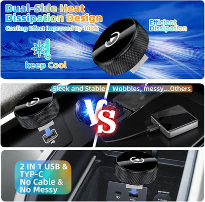 LENVA Wireless CarPlay Adapter, 2025 Upgrade Mini Design for Cars, Plug and Play Easy Use Fast Stable Connection No Delay (Only for iPhone, Not for Android)