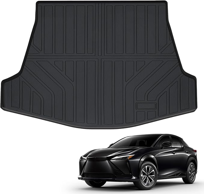 All Weather Cargo Mat Fit for Lexus RZ 2026 2025 2024 2023 TPE Trunk Liner for RZ Accessories All Season Odorless Anti-Slip Black