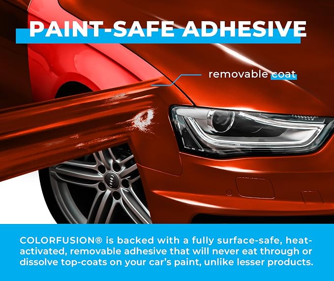 ColorFusion PPF by VViViD, Gloss Evil Red Dry Apply PPF Vinyl Car Wrap Roll 10ft x 5ft