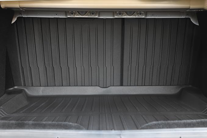 SUPER LINER Tesla Model 3 Floor Mats 2025 2026 2024 | Custom Fit All-Weather 8-Piece Set TPE Material | Tesla Model 3 Highland Floor Mats&Seatback Mats&Cargo Liner, Trunk&Interior Accessories