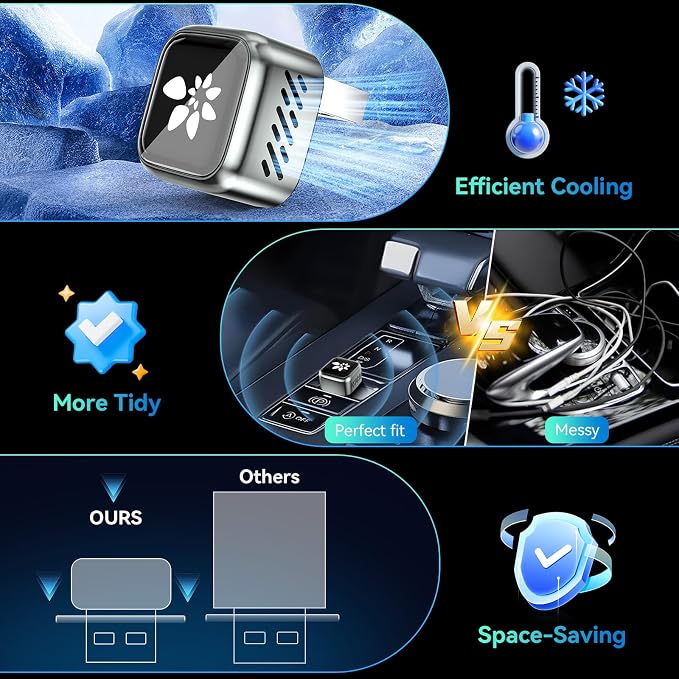 2026 Wireless CarPlay Adapter for iPhone & Android, Convert Wired Car Play to Wireless, 2 in 1 Plug and Play Mini CarPlay Adapter for 2016+ Cars, Zero Latency with USB-A USB-C Port