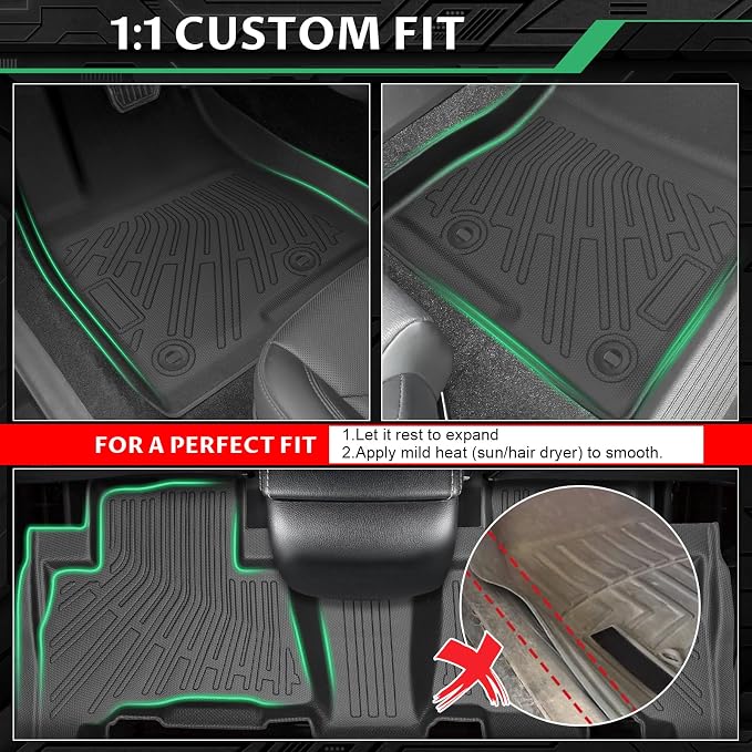 Floor Mats for Toyota 4Runner, SR5 | Limited 2010 2011 2012(ONLY 5 Seats), Custom Fit Lexus GX460 2010-2013 Floor Mats TPE Non-Slip Waterproof, Car Accessories for 5th gen 4runner Floor Mat