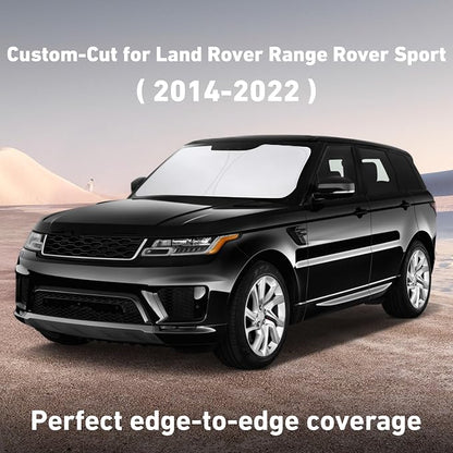 EcoNour Windshield Sunshade Compatible for Land Rover Range Rover Sport 2014-2020 2021 2022, Sun Visor for Front Windshield & Window Sun Shade Cover, UV Heat Blocker & Protector, Car Accessories