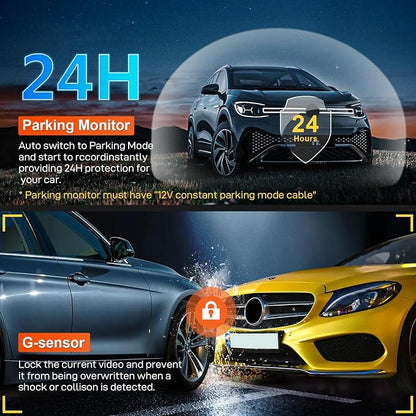 mangoal 4K Front & 2K Rear 2 Channel HDR Dash Cam, Dual STARVIS 2 IMX678 IMX675, for Cadillac Gen5 Escalade/Escalade ESV 2021-2026(Model A), 5GHz WiFi, GPS, 128GB Card