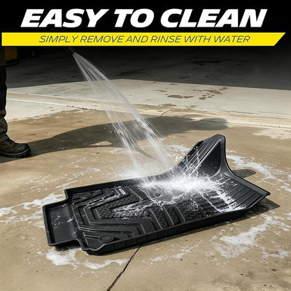 Michelin Vehicle Mats, All-Weather TPE Custom Fit Liner for 2019-2025 Toyota RAV4 Gas, Not Fit Hybrid or 2026, Elite