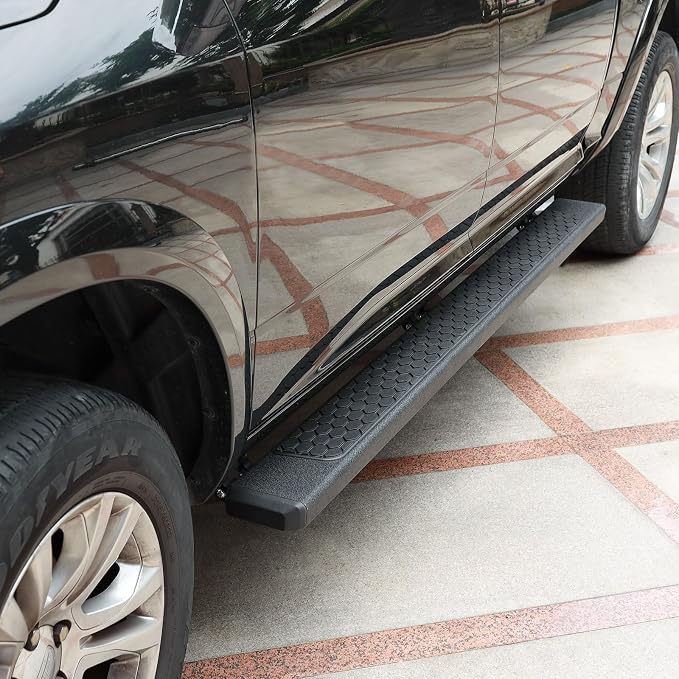 COMNOVA 6.5 Inch Running Boards Compatible with 2009-2018 Dodge Ram 1500 Quad Cab(Incl. 19-24 Classic Model) & 2010-2024 Ram 2500 3500 Quad Cab. Black Side Steps Rock Sliders Nerf Bars.