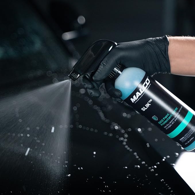 Malco SLIK SiO2 UV Paint Protection + Shine Spray for Vehicles (60-Day Advanced Protection & Shine) - Rejuvenates and Protects Exterior Finishes with Deep Shine/UV and Environmental Shield (264016)
