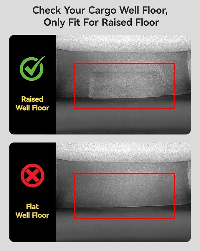 3W Cargo Liner Fit for Tesla Model X 6 Seats 2022-2025(not for 2026) All Weather TPE Custom Fit Floor Liners for Front and Rear Trunk Full Set Car Mats Black