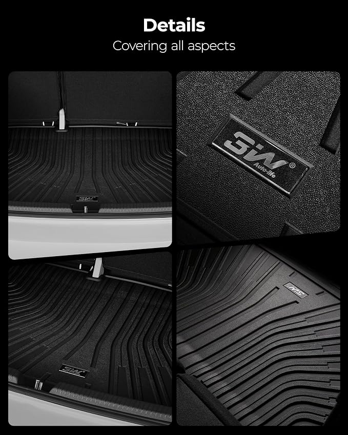 3W Cargo Liner Fit for 2024 2025 2026 Crosstrek/2024 2025 2026 Impreza, All Weather TPE Heavy Duty Trunk Liner Custom Fit for Crosstrek & Impreza Accessories (NOT for Hybrid)