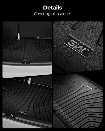 3W Cargo Liner Fit for 2024 2025 2026 Crosstrek/2024 2025 2026 Impreza, All Weather TPE Heavy Duty Trunk Liner Custom Fit for Crosstrek & Impreza Accessories (NOT for Hybrid)