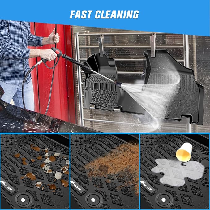 Nilight TPE Floor Mats for Honda Odyssey 2011 2012 2013 2014 2015 2016 2017 All Weather Custom Fit Heavy Duty Floor Liners
