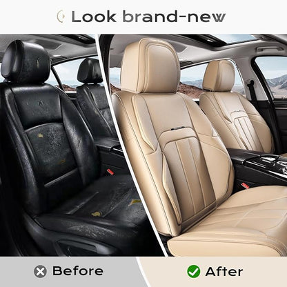 Coverado Car Seat Cover, Cover for Cars Full Seat, Premium Leather, Universal Fit Waterproof Seat Protectors, Car Seat Cushion Non-Slip for Most Cars