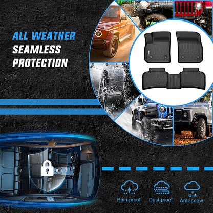 Nilight Floor Mats for Cadillac XT4 2019 2020 2021 2022 2023 2024 2025 All Weather Custom Fit Heavy Duty Floor Liners
