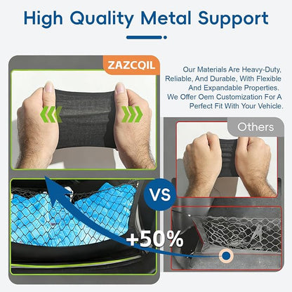 Truck Bed Cargo Net Truck Netting Custom Fit for Dodge Ram 1500 2025 2026-2019 Pickup Tailgate Organizer Net Heavy-Duty Elastic Truck Storage Grocery Mesh Net-Envelope Style
