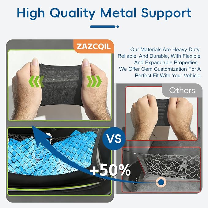 Truck Bed Cargo Net Truck Netting Custom Fit for Chevrolet Colorado & GMC Canyon 2026 2025-2023 Pickup Tailgate Organizer Net Heavy-Duty Elastic Truck Storage Grocery Mesh Net-Envelope Style