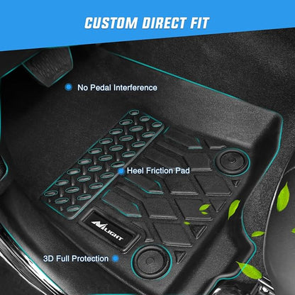 Nilight TPE Floor Mats for Jeep Wrangler JK Unlimited 4 Doors 2013 2014 2015 2016 2017 2018 (Not for JL&4XE),All Weather Custom Fit Heavy Duty Floor Liners