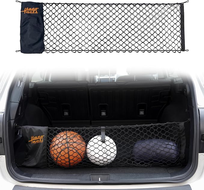 TacoNets Envelope Cargo Net for Subaru Outback - Fits 2015-Current - Upgraded 5mm Bungee - Integrated Storage Bag - Heavy Duty Hooks - Designed in USA