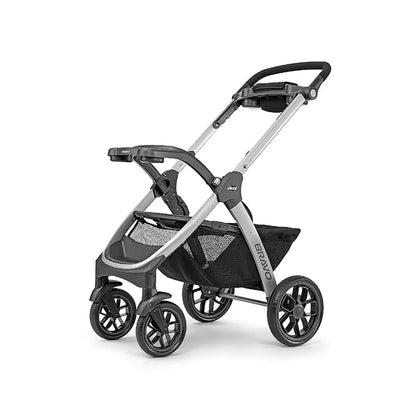 Chicco Bravo 3-in-1 Trio Travel System, Bravo Quick-Fold Stroller with KeyFit 30 Infant Car Seat and Base, Brooklyn/Navy