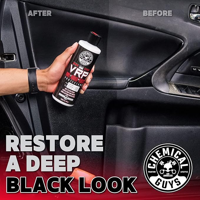 Chemical Guys VRP Vinyl, Rubber, and Plastic Dressing - Tire Dressing, Non-Greasy, Dry-to-the-Touch Shine for Tires, Trim, and More, Safe for Cars, Trucks, SUVs, RVs & More - 32 oz